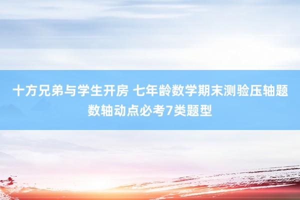 十方兄弟与学生开房 七年龄数学期末测验压轴题数轴动点必考7类题型