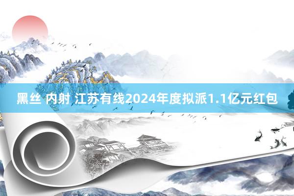 黑丝 内射 江苏有线2024年度拟派1.1亿元红包